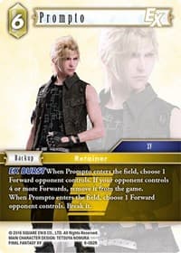 Prompto EX - Opus VIII - Final Fantasy TCG card