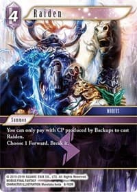 Raiden - Opus VIII - Final Fantasy TCG card