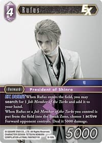 Rufus EX - Opus VIII - Final Fantasy TCG card