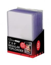 3" x 4" Clear Regular Toploader with Card Sleeves (25-Count) - Ultra Pro Toploaders - Collectible Storage card