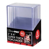 3" x 4" Super Thick 360PT Toploader (5-Count) - Ultra Pro Toploaders - Collectible Storage card