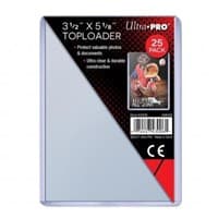 3.5" x 5.1" Clear Regular Toploader (25-Count) - Ultra Pro Toploaders - Collectible Storage card