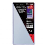 3.5" x 7.1" Ticket Toploader (25-Count) - Ultra Pro Toploaders - Collectible Storage card