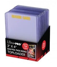 3" x 4" Rookie Gold Thick 75PT Toploader (25-Count) - Ultra Pro Toploaders - Collectible Storage card