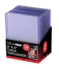 3" x 4" Thick 100PT Toploader (25-Count) - Ultra Pro Toploaders - Collectible Storage card