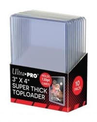 3" x 4" Thick 120PT Toploader (10-Count) - Ultra Pro Toploaders - Collectible Storage card