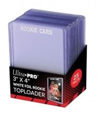 3" x 4" Rookie White Toploader (25-Count) - Ultra Pro Toploaders - Collectible Storage card
