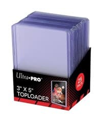 3" x 5" Clear Regular Toploader (25-Count) - Ultra Pro Toploaders - Collectible Storage card