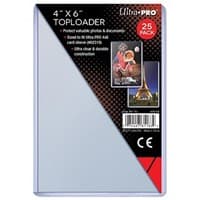 4" x 6" Clear Toploader (25-Count) - Ultra Pro Toploaders - Collectible Storage card