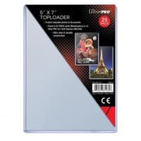 5" x 7" Clear Toploader (25-Count) - Ultra Pro Toploaders - Collectible Storage card
