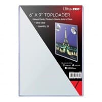 6" x 9" Clear Toploader (25-Count) - Ultra Pro Toploaders - Collectible Storage card