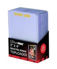 3" x 4" Rookie Gold Toploader (25-Count) - Ultra Pro Toploaders - Collectible Storage card