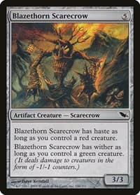 Blazethorn Scarecrow - Shadowmoor - Magic: The Gathering card