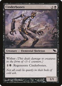 Cinderbones - Shadowmoor - Magic: The Gathering card