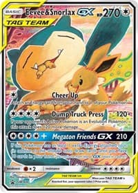 Eevee & Snorlax GX - SM169 - SM Promos - Pokemon card