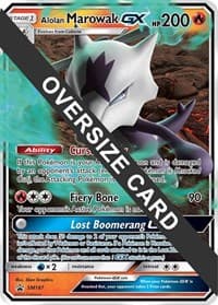 Alolan Marowak GX - SM187 - Jumbo Cards - Pokemon card