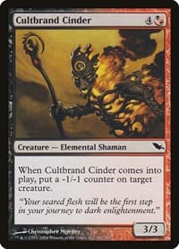 Cultbrand Cinder - Shadowmoor - Magic: The Gathering card