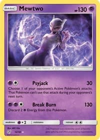 Mewtwo - Detective Pikachu - Pokemon card