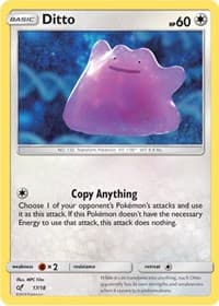 Ditto - Detective Pikachu - Pokemon card