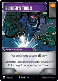 Builder's Tools (Wave 2A - Devastator) - Rise of the Combiners - Transformers TCG card