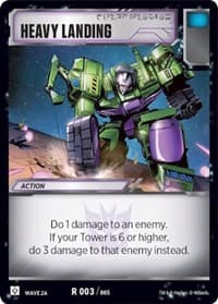 Heavy Landing (Wave 2A - Devastator) - Rise of the Combiners - Transformers TCG card