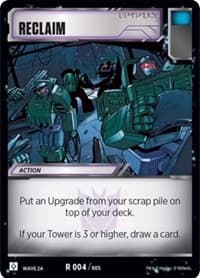Reclaim (Wave 2A - Devastator) - Rise of the Combiners - Transformers TCG card