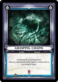 Grasping Chains (Unclaimed) - Warband Collectors Pack 1 - Warhammer Age of Sigmar Champions TCG card
