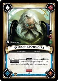 Averon Stormsire (Claimed) - Warband Collectors Pack 1 - Warhammer Age of Sigmar Champions TCG card