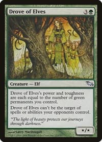 Drove of Elves - Shadowmoor - Magic: The Gathering card