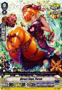 Direct Sign, Pursh (RRR Foil) - V-TD08: Schokolade Melody - Cardfight Vanguard card