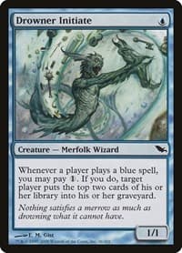 Drowner Initiate - Shadowmoor - Magic: The Gathering card