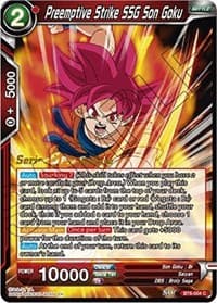 Preemptive Strike SSG Son Goku - Destroyer Kings Pre-Release Cards - Dragon Ball Super: Masters card