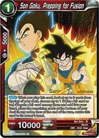 Son Goku, Prepping for Fusion - Destroyer Kings Pre-Release Cards - Dragon Ball Super: Masters card