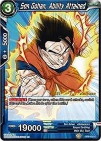 Son Gohan, Ability Attained - Destroyer Kings Pre-Release Cards - Dragon Ball Super: Masters card