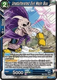 Unadulterated Evil Majin Buu - Destroyer Kings Pre-Release Cards - Dragon Ball Super: Masters card