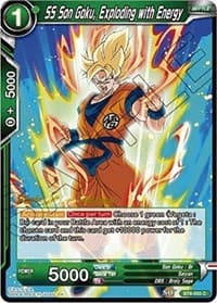 SS Son Goku, Exploding with Energy - Destroyer Kings Pre-Release Cards - Dragon Ball Super: Masters card
