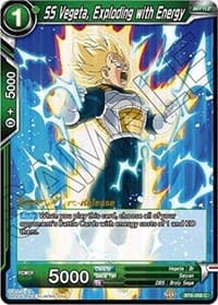 SS Vegeta, Exploding with Energy - Destroyer Kings Pre-Release Cards - Dragon Ball Super: Masters card