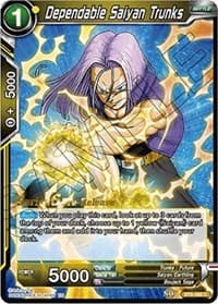 Dependable Saiyan Trunks - Destroyer Kings Pre-Release Cards - Dragon Ball Super: Masters card