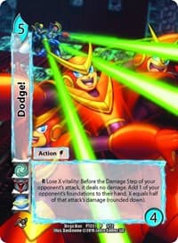 Dodge! (Full Art) (2019 UFS PTC) - Mega Man: Rise of Masters - UniVersus card