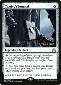 Tamiyo's Journal (Entry 855) - Prerelease Cards - Magic: The Gathering card