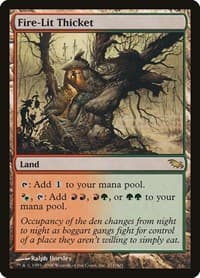 Fire-Lit Thicket - Shadowmoor - Magic: The Gathering card