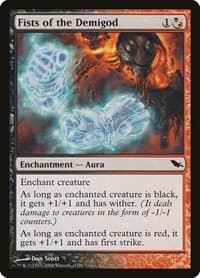 Fists of the Demigod - Shadowmoor - Magic: The Gathering card