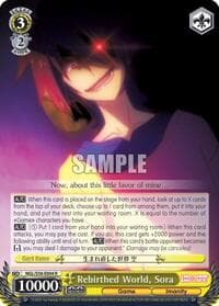 Rebirthed World, Sora - No Game No Life - Weiss Schwarz card