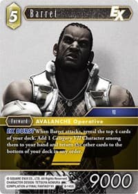 Barret EX - Opus VIII - Final Fantasy TCG card