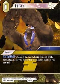 Titan EX - Opus VIII - Final Fantasy TCG card