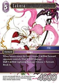 Sakura - Opus VIII - Final Fantasy TCG card