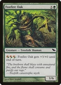 Foxfire Oak - Shadowmoor - Magic: The Gathering card