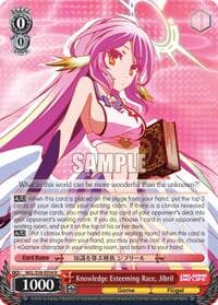 Knowledge Esteeming Race, Jibril - No Game No Life - Weiss Schwarz card