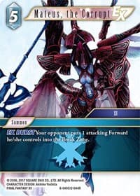Mateus, the Corrupt EX - Opus VIII - Final Fantasy TCG card