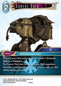 Lancer Unit - Opus VIII - Final Fantasy TCG card